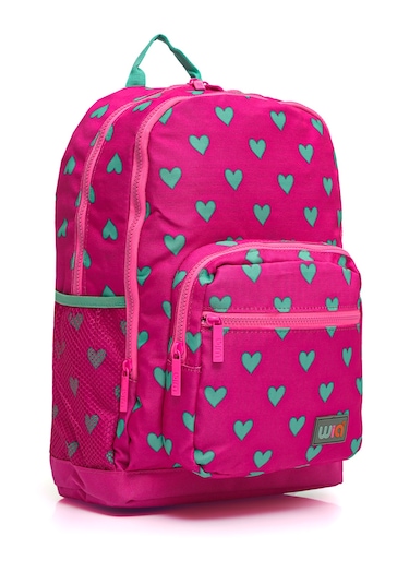 Wia Kids Kalp Desenli 4 Bölmeli Üçlü Okul Çanta Seti