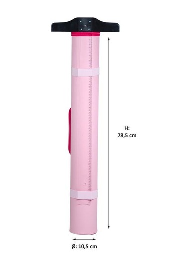 Yuga Suni Deri Proje Tüpü Cepli 10,5 Cm Pembe