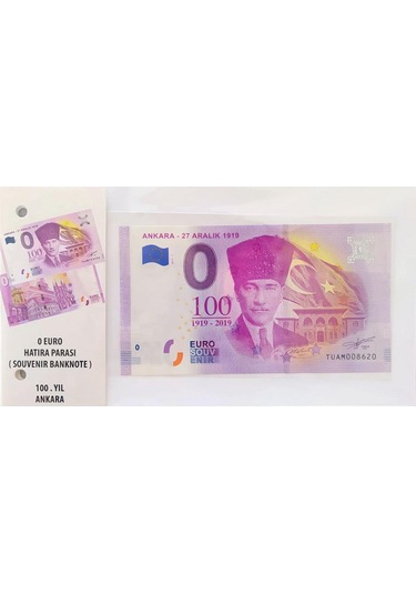 0 Euro Hatıra ve Koleksiyon Parası - Ankara 2019 Föylü