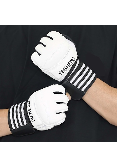 Suntek Tekvando Boks Torbası Mma M Beyaz Için Kickboks Beyaz