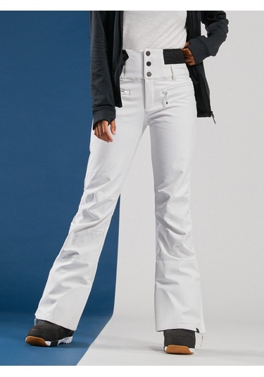 Roxy Kadın Snowboard Pantolonu Rising High Beyaz Beyaz Beyaz