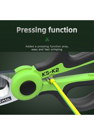 Sones Komshine Paslanmaz Çelik Kevlar Tırtıklı Fiber Optik Soyma Makası Ks-k2