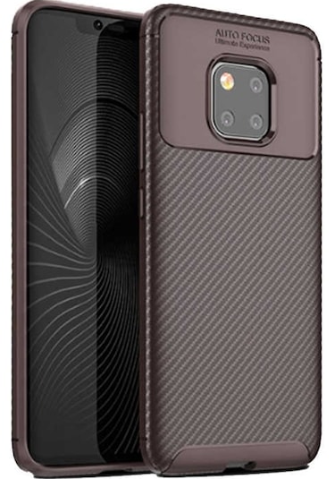 Huawei Mate 20 Pro Kılıf Karbon Silikon Case