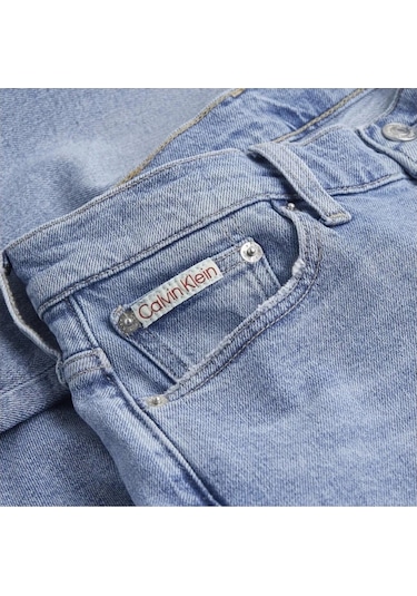 Calvin Klein Kadın Denim Kot Pantolon Mavi