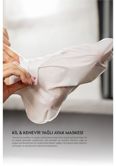 Dermokil Kil ve Kenevir Yağlı Peeling Etkili Ayak Maskesi 2 x 35 ML