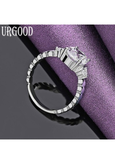 925 Ayar Gümüş Aaa Zirkon Yüzük Hediye Moda Takı