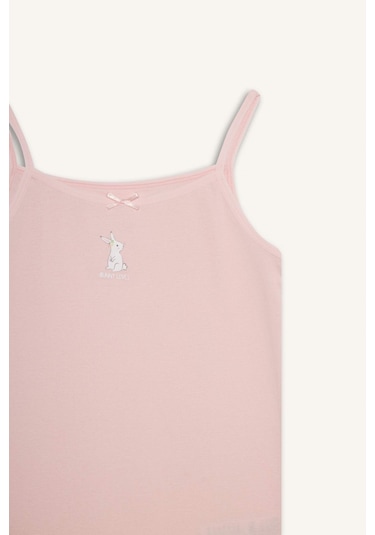 Defacto Kız Çocuk Tavşan Baskılı 2li Atlet F8584a825aupn26 Pembe