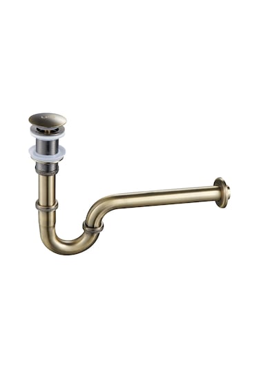 Lpd Antik Lavabo Sifonu Buton Dahil Antik