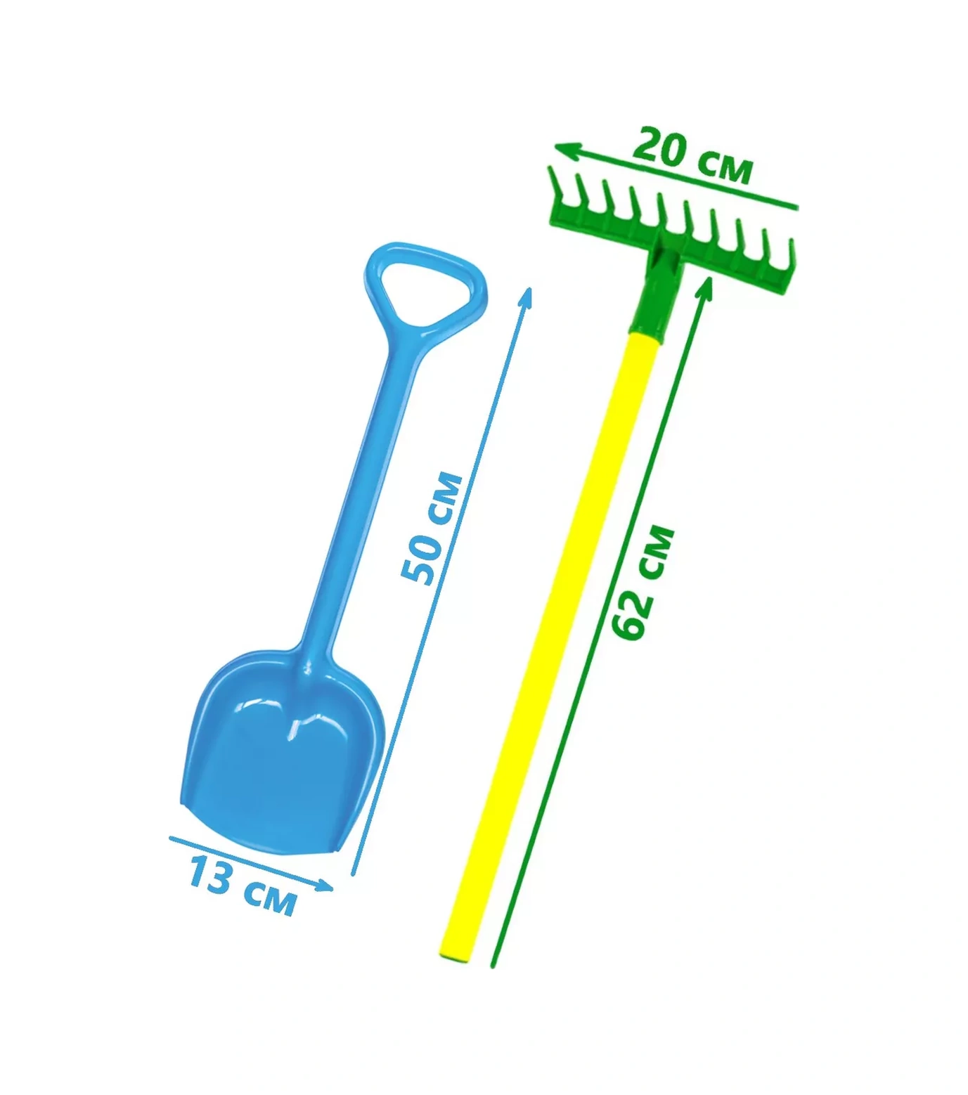 Zebratoys Çocuk Bahçe Tırmığı + Kum Ve Kar Küreği 50 Cm. 28101695
