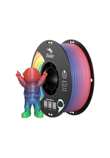 Creality Ender Pla+ Filament Gökkuşağı 1.75 Mm 1 Kg
