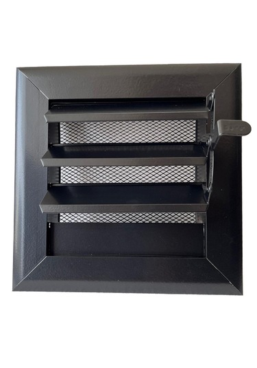 Miss Worble Şömine Menfezi Hareketli Panjurlu 15 X 15 Cm Siyah