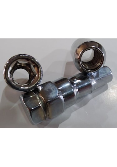 Allen-12 Başlı Krom Kaplı Bijon Somun M12X1.5 .Boy=30 Mm