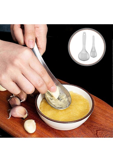 Adet Sarımsak Paslanmaz Çelik Meyve Sebze Rende Kaşık Sarımsak Ez Çok Renkli