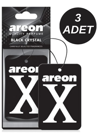 Areon X Black Crystal Siyah Oto Araç Kokusu 3'lü Fiyatları ve Özellikleri