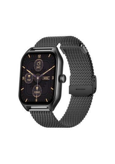 Hzl Classic Black 42 MM Çoklu Fonksiyonlu Akıllı Saat