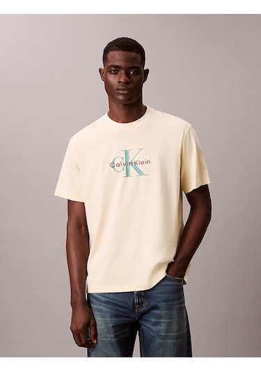 Erkek Ss Hero Monologo 20's T-shirt Tereyağ Sarısı