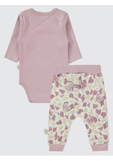 Civil Baby Kız Bebek 3'lü Takım 6-18 Ay Lila Lila