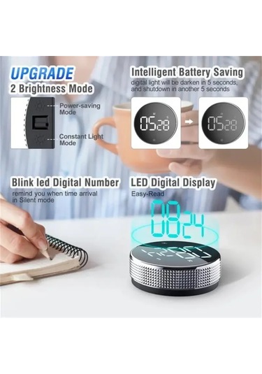 2pcs Manyetik Kronometre Led Dijital Ekran Zamanlayıcı Mutfak