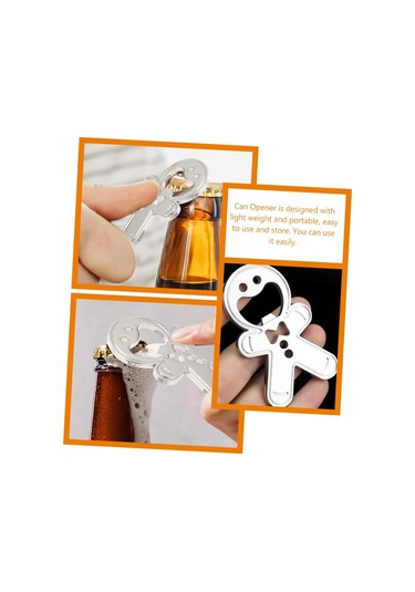 Seyahat Ve Kamp İçin Kolay Temizlenen Güçlü Metal Bira Şişe Açacağı Anahtarlık Aksesuarı Diğer