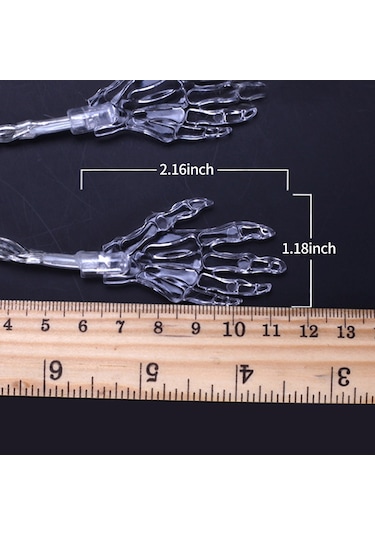 Shineyee Renkli 3m 20 Ledlu Batarya Opsiyonu Batarya Dahil Değil Sürekli Açık+yanıp-sönen Şeffaf Kemer El Halloween Dekoratif Işıklı Zincir
