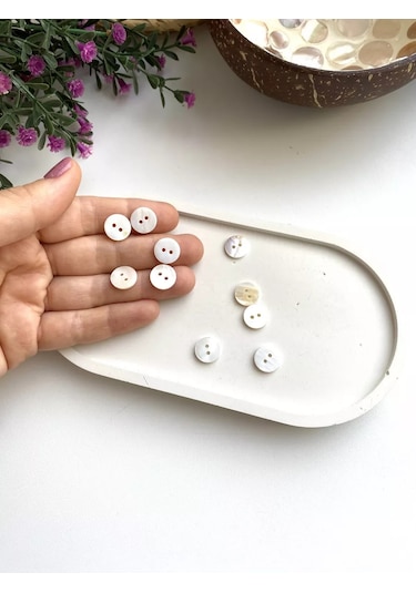 Siberiana 11 Mm İnci Tanesi Kabuk Düğmeleri 241868413