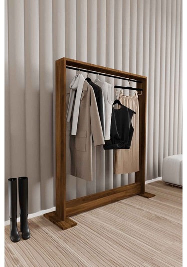 Decormet Salvitor Elbise Askısı Ceviz Diğer