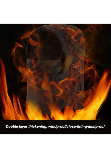 Symbee Kışlık Çift Katlı Polar Outdoor Bisiklet Antiparazit Kapaklı Korumalı Islaklık Engelleme Mavi Kask Siyah