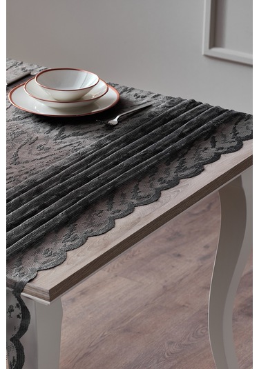 Croco Masa Örtüsü 145x240cm - Antrasit