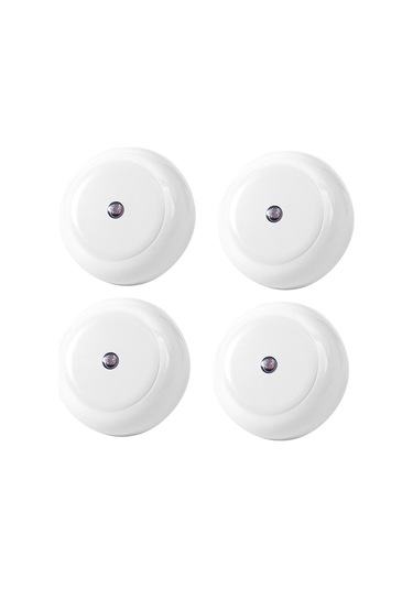 Teltree Akıllı Işık Kontrollü Yatak Odası Duvar Lambası, Göz Koruyucu, Enerji Tasarruflu, 4'lü Paket, Avrupa Standartı Beyaz Işık Beyaz