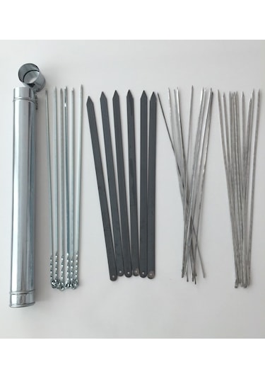 Mangal Seti 55Cm -6 Kebap.6 Patlıcan.10 Ciğer.10 Kuşbaşı.Şiş Kabı