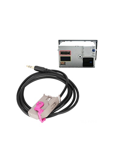 Kosona Audi A3 A4 A6 A8 Tt İçin Rns-e Navigasyon 32pin 3.5mm Aux Ses Bağlantı Kablosu - Mp3 Telefon Çalar Uyumlu
