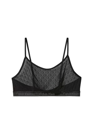 Calvin Klein Kadın Slim Fit Dokuma Kumaş Mini Siyah Büstiyer-14730