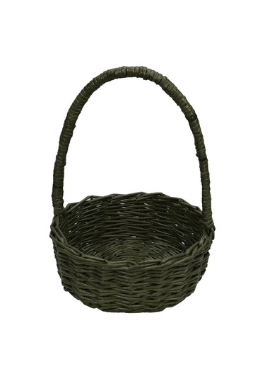 E38 El İşçiliği Kağıt İp Sepet Örgü 19 19 Cm - 6174 Karışık