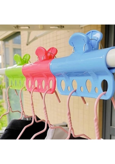 Monyee 3'lü Çok Amaçlı Pp Çamaşır Kurutma Rakası - Rüzgarlı Balkonlar İçin Güvenli, Deforme Olmayan, Çok Delikli Tasarım DiğER