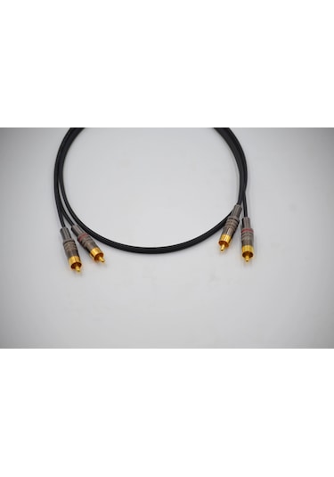Amfi Rca Kablosu 1 Metre - El Yapımı %100 Bakır Anfi Rca Ses Kablosu - 1 Metre