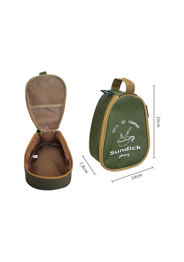 Suntek Açık Sierra Kaseler Bardak Saklama Çantası Piknik Yeşil
