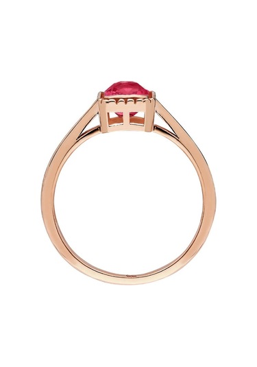 Sirius Oktagon Kesim Pembe Turmalin Tektaş Yüzük 0802R0025