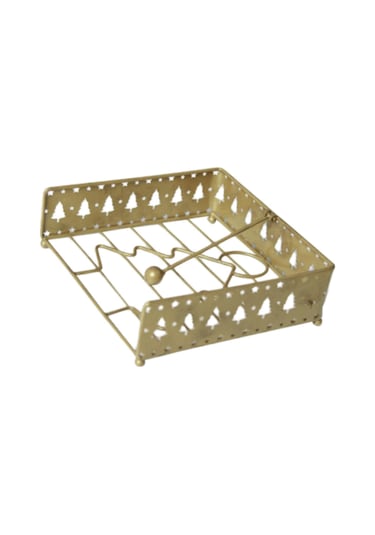 Homyl Kumaş Peçetelik Yılbaşı Dekoratif Açık Hava Altın