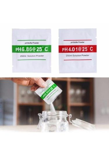 250 Ml Ph Tampon Çözelti Tozu Ph Test Ölçüm Cihazı Tedbir Kalibra