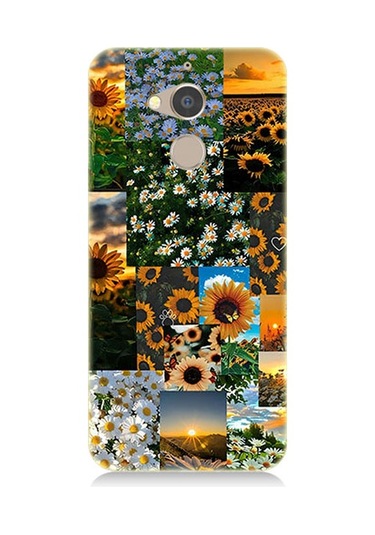 General Mobile Discovery Gm8 Uyumlu Ayçiçeği Deseni Desenli Silikon Kılıf