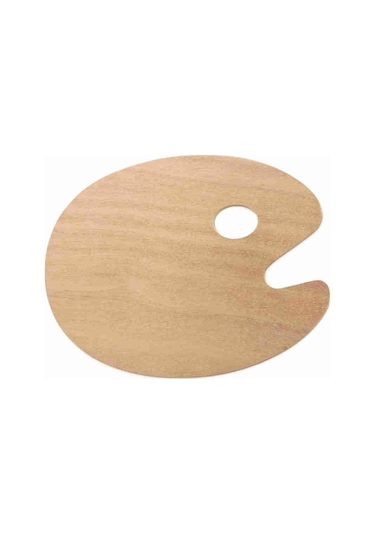 Oval Ahşap Palet 20 x 30 CM
