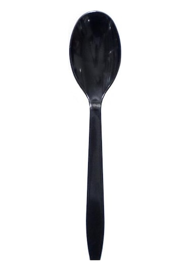 Lüks Kaşık Siyah 17,5 Cm - 100 Adet