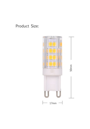 Vkemall G9 Tabanlı Led Mısır Ampülü 5w 400lm 45w Halojen Yerine 3000k Sıcak Beyaz 5 Adet Paket Ac220-240v