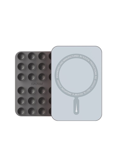 Skinarma Stax Magnetik Vakumlu Düz Zemin Telefon Tutucu Füme