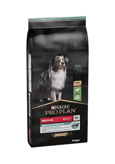 Purina Pro Plan Kuzu Etli ve Pirinçli Hassas Sindirimli Orta Irk Yetişkin Köpek Maması 14 KG