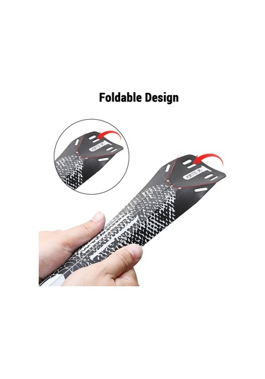 Katlanabilir Bisiklet Çamurluk Seti Dağ Bisikleti Ön Y28014-1 Siyah Siyah