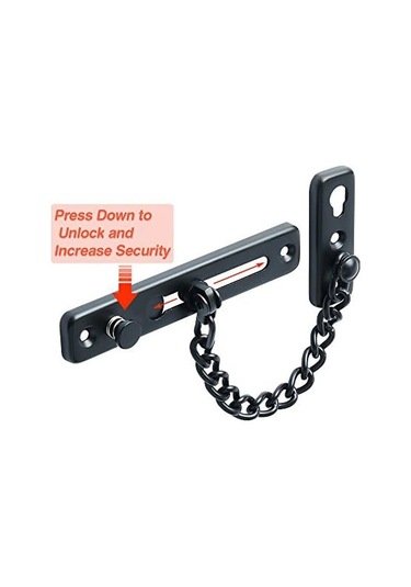 18,5 4,6 1 Cm Güvenlik Kapı Zinciri Dar Kapı Durdurucu Yaylı Hırsızlık Önleyici Kapı Kilidi Vidalı Ev İç Mekan D