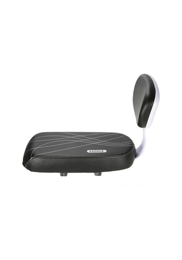 Geeroyoo Pu Deri Bisiklet Arka Koltuk Çocuklar İçin Güvenli Ve Rahat Yolculuk Siyah