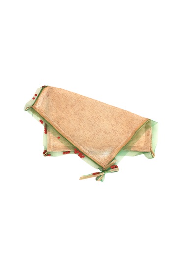 Ponponlu Bağlamalı Kırlent Kılıfı