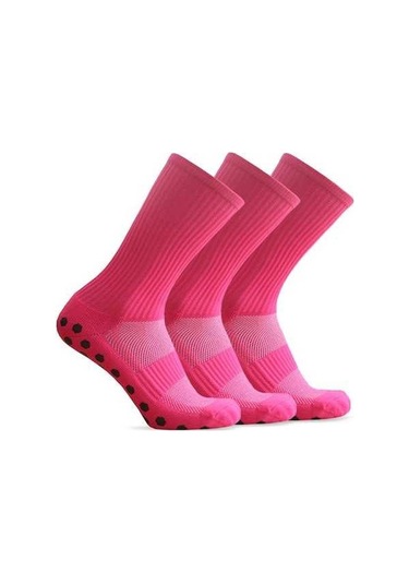 Willowhaven Çift Kaymaz Futbol Çorapları Takım Sporları Açık Hava Fitness Nefes Al Pembe Beyaz/siyah/kırmızı/kalın/sarı/mavi/yeşil/mor/38-44 Pembe